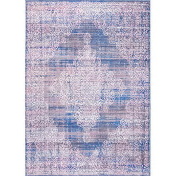 Regis Bohemian Medallion Washable Area Rug